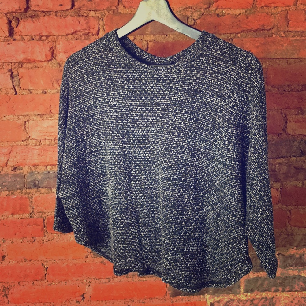 Black and white sweater